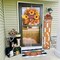 20 inch Autumn Sunflower Wreath, Harvest Decor for Farmhouse Outdoor Porch,Thanksgiving Wall Decorations for Home,Fall Indoor Decor with Fall Leaf,Sunflower